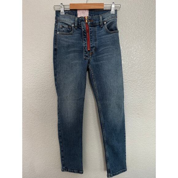 REVICE Jeans Mon Amour Cropped Jeans Size 25 - Picture 3 of 5